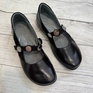 Naot Leather Silver Detail Flats